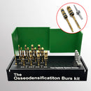 Comprehensive 17Pcs Dental Osseodensification Bur Drill Set Implant Green Kit for Surgical Use
