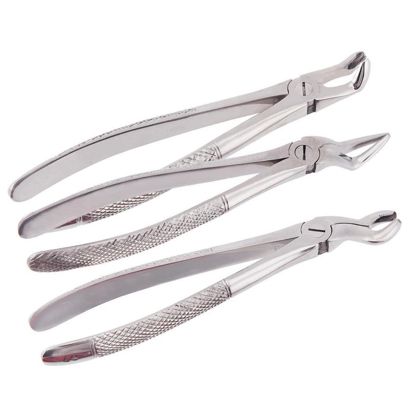 10pcs/set Tooth Extracting Forceps Dental Pliers with Tool kit Dental Surgical Extraction