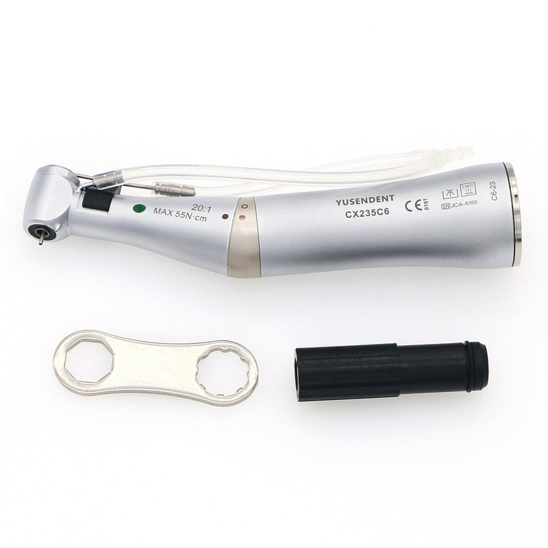 Dental 20:1 Implant Fiber Optic LED Contra Angle Low Speed Handpiece C6-22