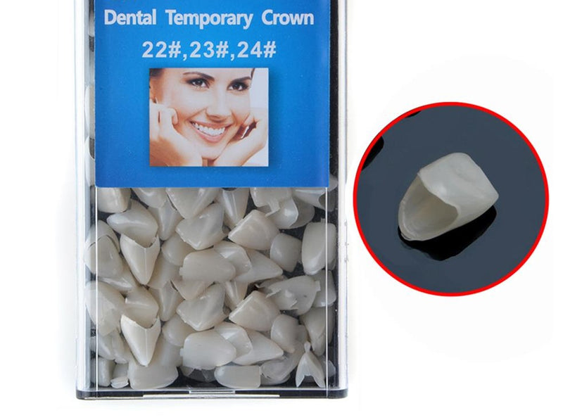 Dental Temporary Crown Porcelain Materials Anterior Teeth Veneers 72pcs/Box Front Teeth 22# 23# 24# Just For Dentist Use