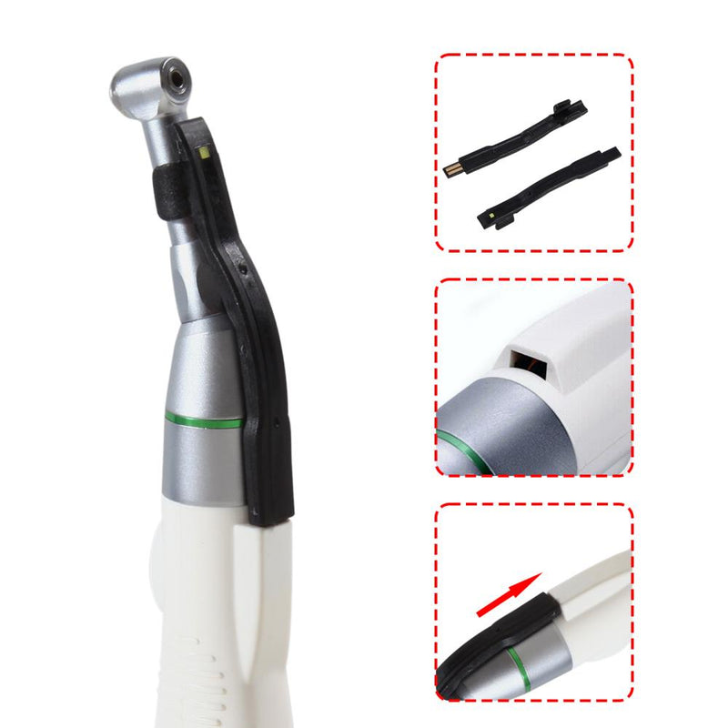 Dental LED Polishing Grinding Light Grinder Motor 4:1 Contra Angle Handpiece Rechargeable Dentist Grinding Tools