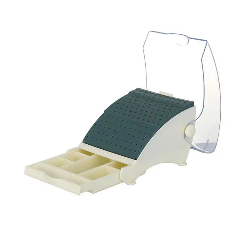 142 Holes Dental Box with Drawer Odontologia Bur Block Holder Disinfection Box Sterilizer Case for Dental Handpiece