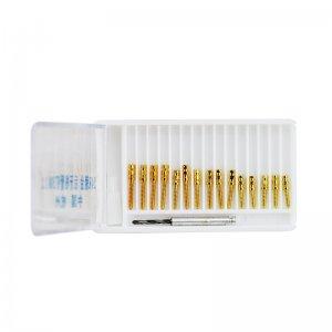 24K Gold Dental Screw Posts Drills Kits Refills Plated Tapered BM1.2