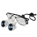 Dental Surgical Medical Binocular Loupes 2.5X 420mm Optical Glass Loupe with Metal Frame