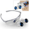Dentist Silver Dental Surgical Medical Binocular Loupes 3.5X 420mm Optical Glass Loupe