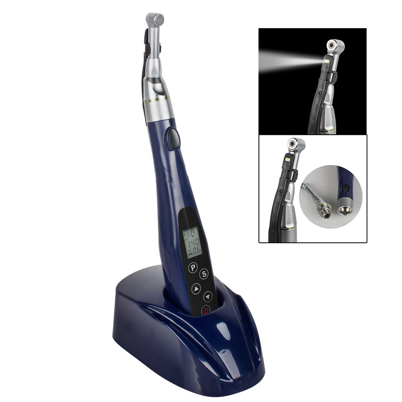Dental LED Wireless 16:1 Reduction Contra Angle Endo Motor Root Canal