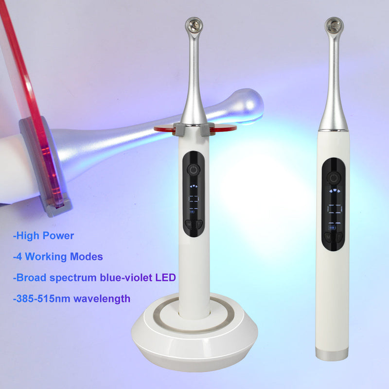 2300mw/cm2 1 Second Cure Lamp Dental Cordless Blue-violet LED Curing Light