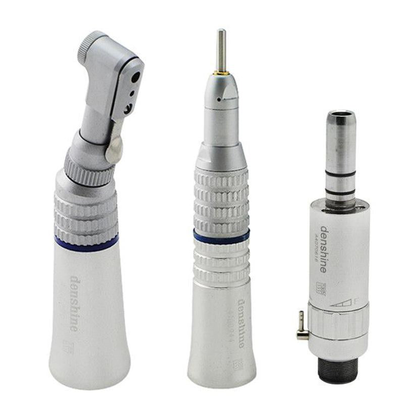 Low Speed Dental Handpiece Set CLASSIC Contra Angle Latch Bur + Straight Nose Cone+motor