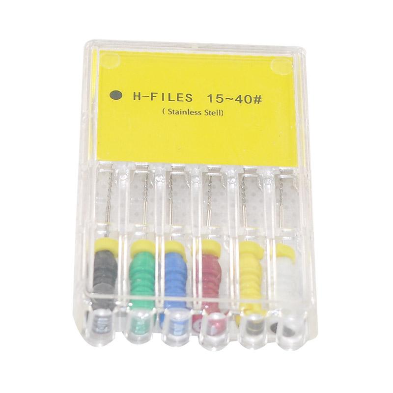 Stainless Steel Dental Root Canal H-Files