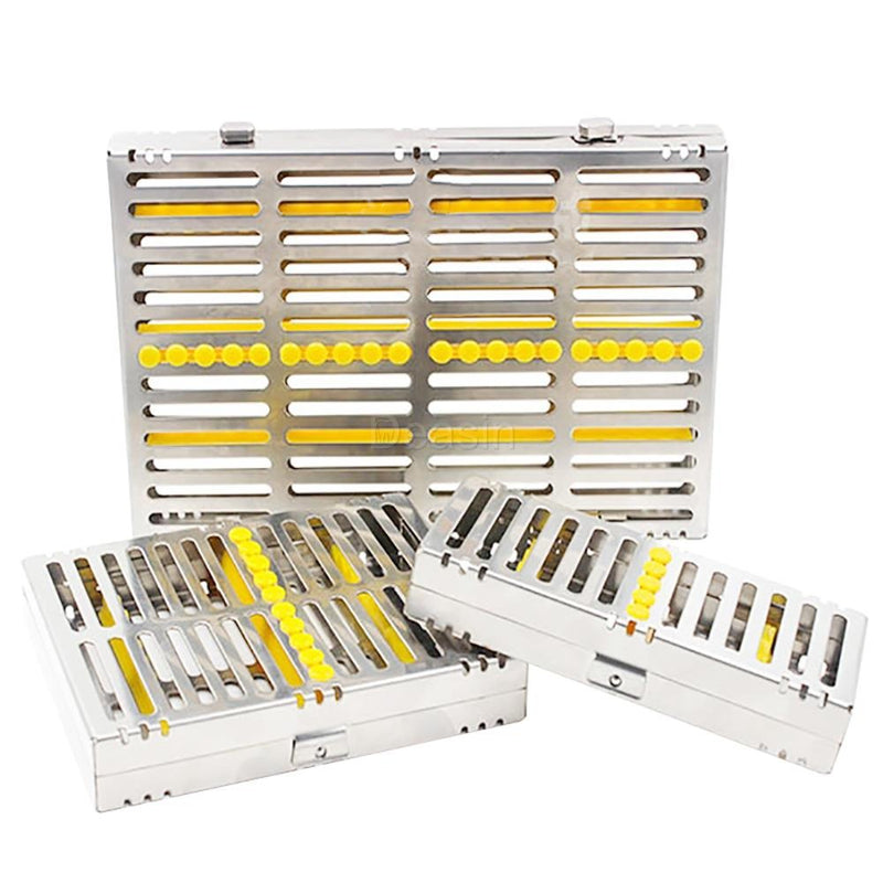 Dental Sterilization Rack Surgical Autoclavable Sterilization Box Dental Cassette File Burs Disinfection Tray Dentist Tools