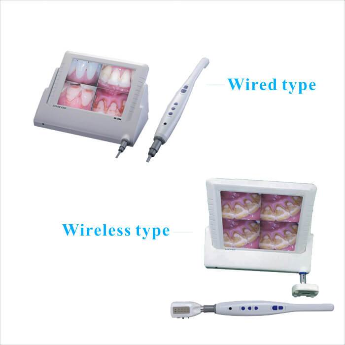 Dental Wired WI-FI CMOS Intraoral Camera 8 inch LCD Video Monitor Card