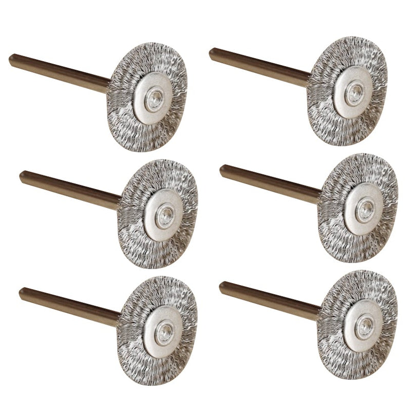 20 X Stainless Steel Wire Wheel 22mm Brushes for Rotary Tools