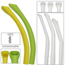 10Pcs Dental Autoclavable Strong Suction Tips Dental Duckbill Evacuation Tips Aspirator Saliva Tube Suction Tips Dental Material