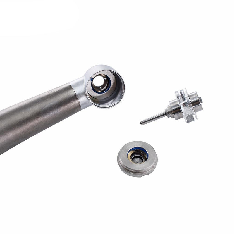 Titanium Alloy Dental Handpiece Optical Fiber Torque Head Air Turbine Ceramic Bearing for KaVo 2/4/6 Hole Connector
