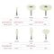 Dental Lab Polisher Ceramic Diamond Grinding Head Stone Grinder Zirconia Ceramics Crowns Polisher 2.35mm Quick Polishing