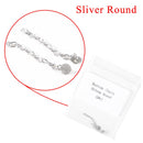 Dental Orthodontic Traction Chain Round Mesh Base Lingual Button 2pcs/pack Golden/Silver NEW