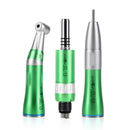Dental Low Speed Handpiece Kit Inner Water Spray Push Button Contra Angle E-type Air Motor