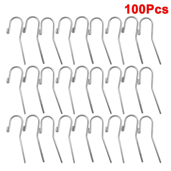 100Pcs/pack Dental Lip Hook Root Canal Measuring Instrument Accessories Lip Mouth Hook Apex Locator Tool Dentist Stainless Steel