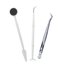 50 Sets Dental Mirror Forcep Probe Kit 3pcs/Set Disposable Oral Hygiene Instruments Multiple-function Dental Devices Kit