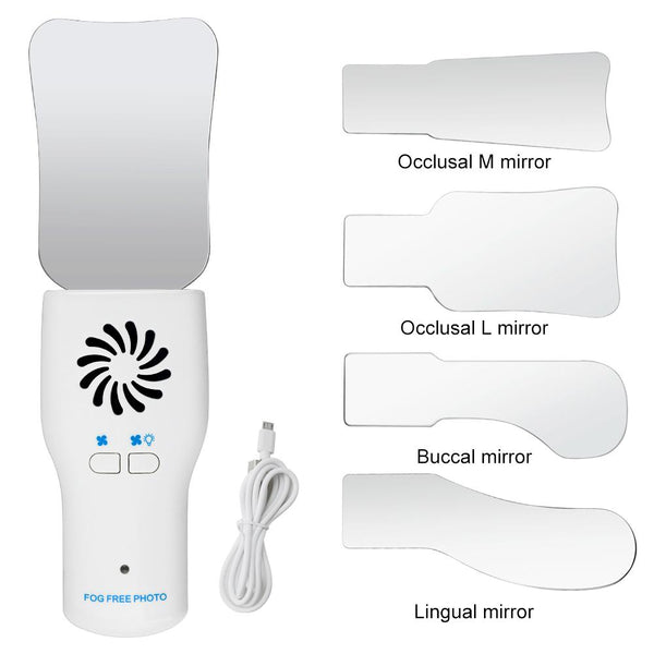 LED Dental Occlusal Mirror Automatic Defogging Intra Oral Photo System Photography Reflector