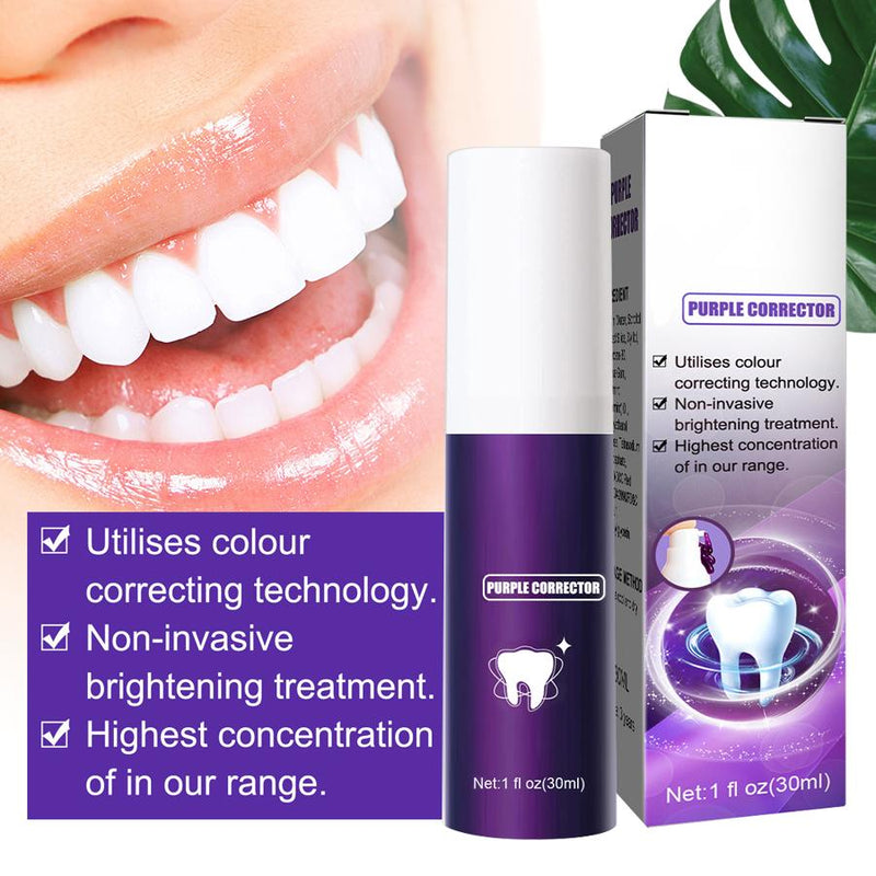 Reduce Yellowing Teeth Teeth Whitening Oral Cleaning Teeth Whitening Purple Toothpaste