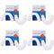 Adhesive Cushion Denture For Food Seal Zinc Free Long-lasting Denture 120 Pads(4 Pack)