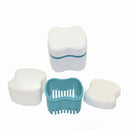 False Teeth Box Container Rinsing Basket Denture Case