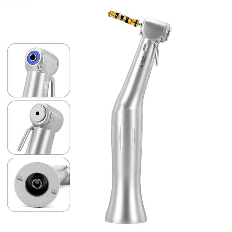 Dental Implant Handpiece Reduction 20:1 Low Speed Contra Angle E-type Button type chuck Handpiece