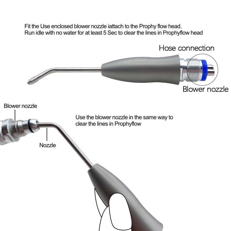 Dental Oral Hygiene Polisher Air Prophy Jet Air Flow Teeth Sandblasting Handpiece Sand Blaster Gun Air Prophy Unit