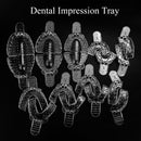 1Pair Dental Impression Trays Plastic Teeth Holder Trays Tools Dentist Tools