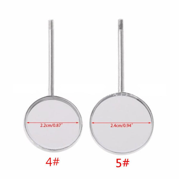 50pcs/lot Dental Exam Mirror Head Mouth Reflector Oral Endoscope Mirrors Head Stainless Steel