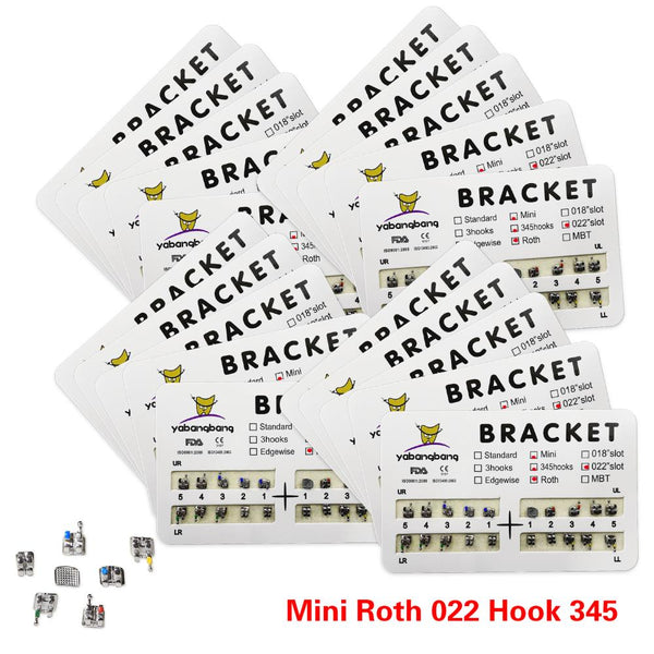 1-20 packs Dental Orthodontic Bracket Braces Metal Mini Roth 022 Hooks 3-4-5 For Orthodontic treatment
