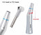 1:1 Blue ring Dental Low Speed Contra Angle Handpiece NO LED Push Button Type Inner water spray