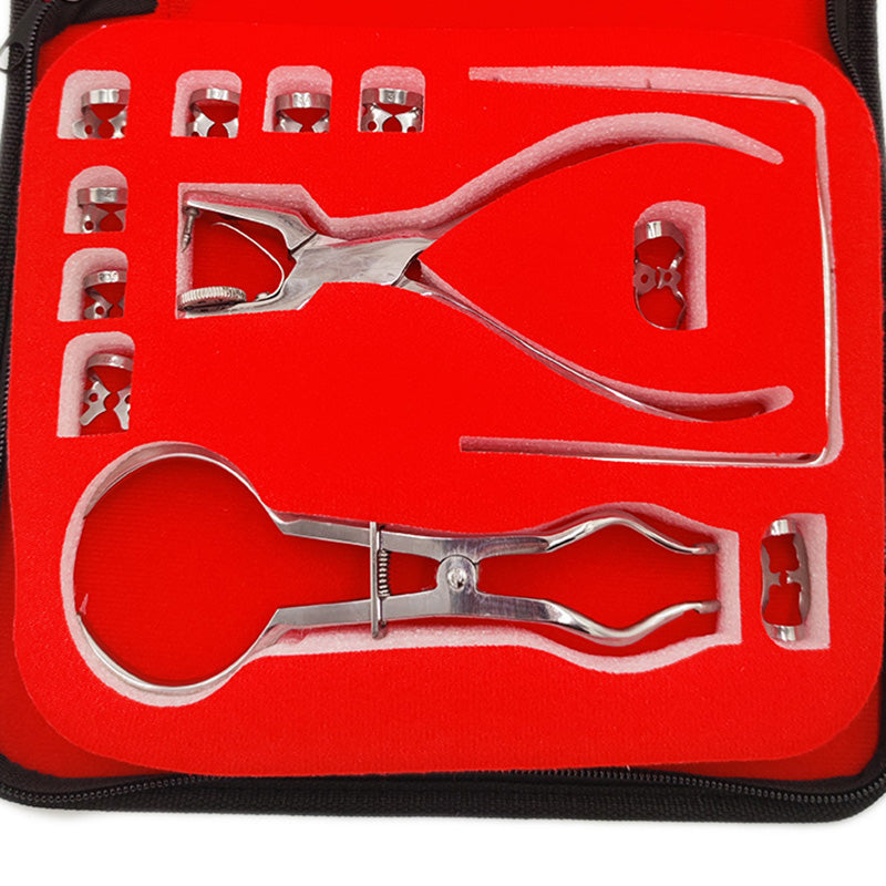 1 Set Teeth Care Dental Dam Perforator Hole Puncher Pliers